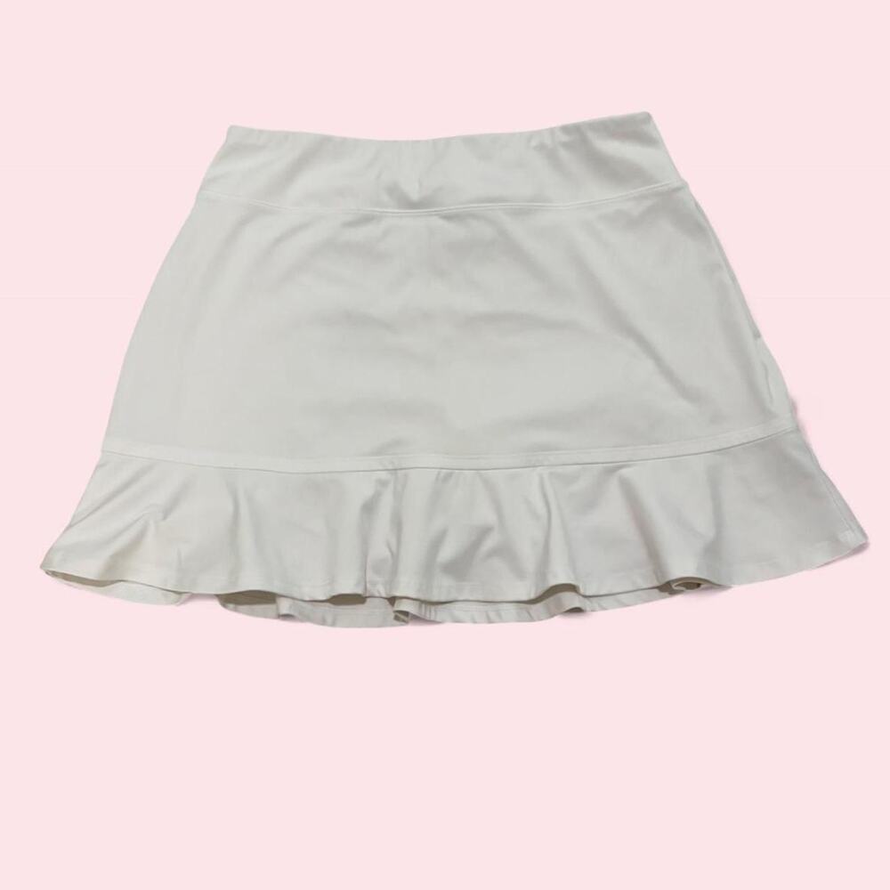 Tommy Bahama Golf size medium white ruffle hem skort / skirt tennis preppy